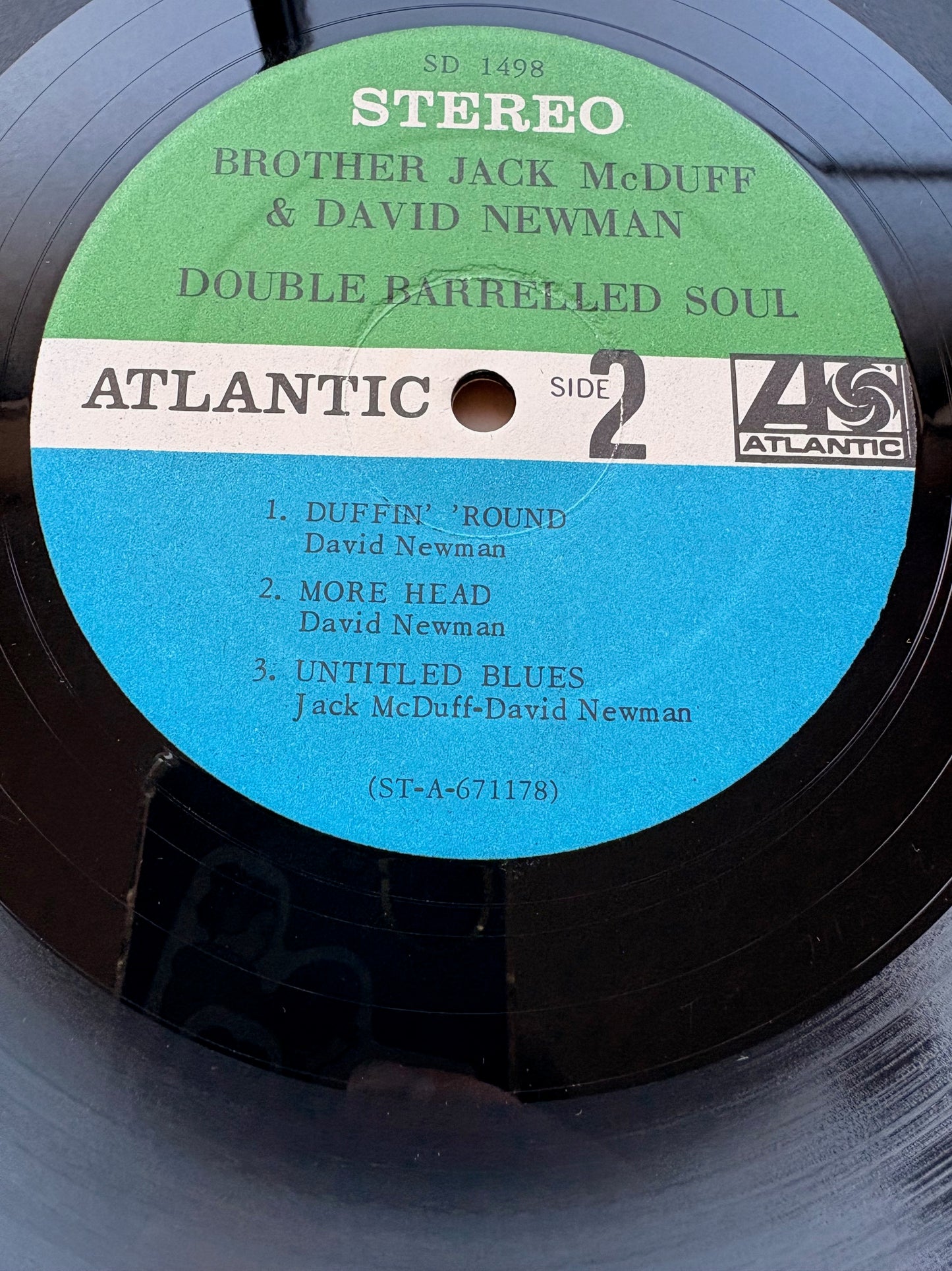 BROTHER JACK McDUFF & DAVID NEWMAN - "Double Barrelled Soul" - US 1968 Original Press w/ OBI