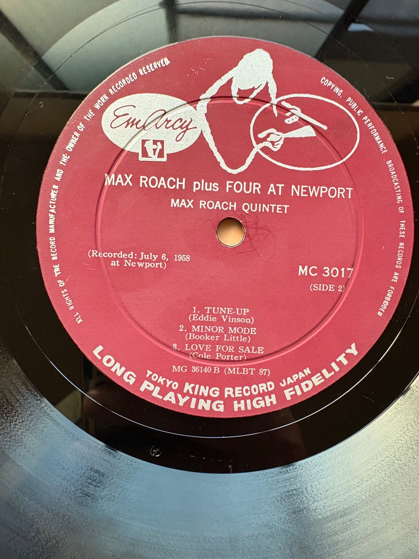 MAX ROACH "Max Roach + 4 New Port 1958 Jazz Festival" Japan 1958 1st Orig Press