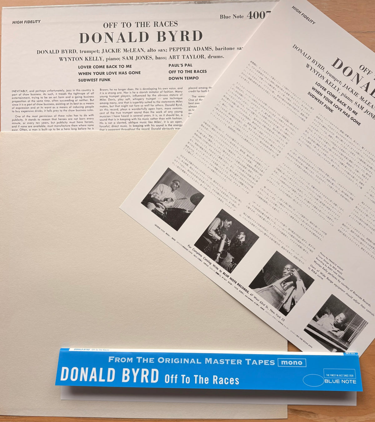DONALD BYRD - Off To The Races - Blue Note MONO Japan PREMIUM Press w/ OBI MINT