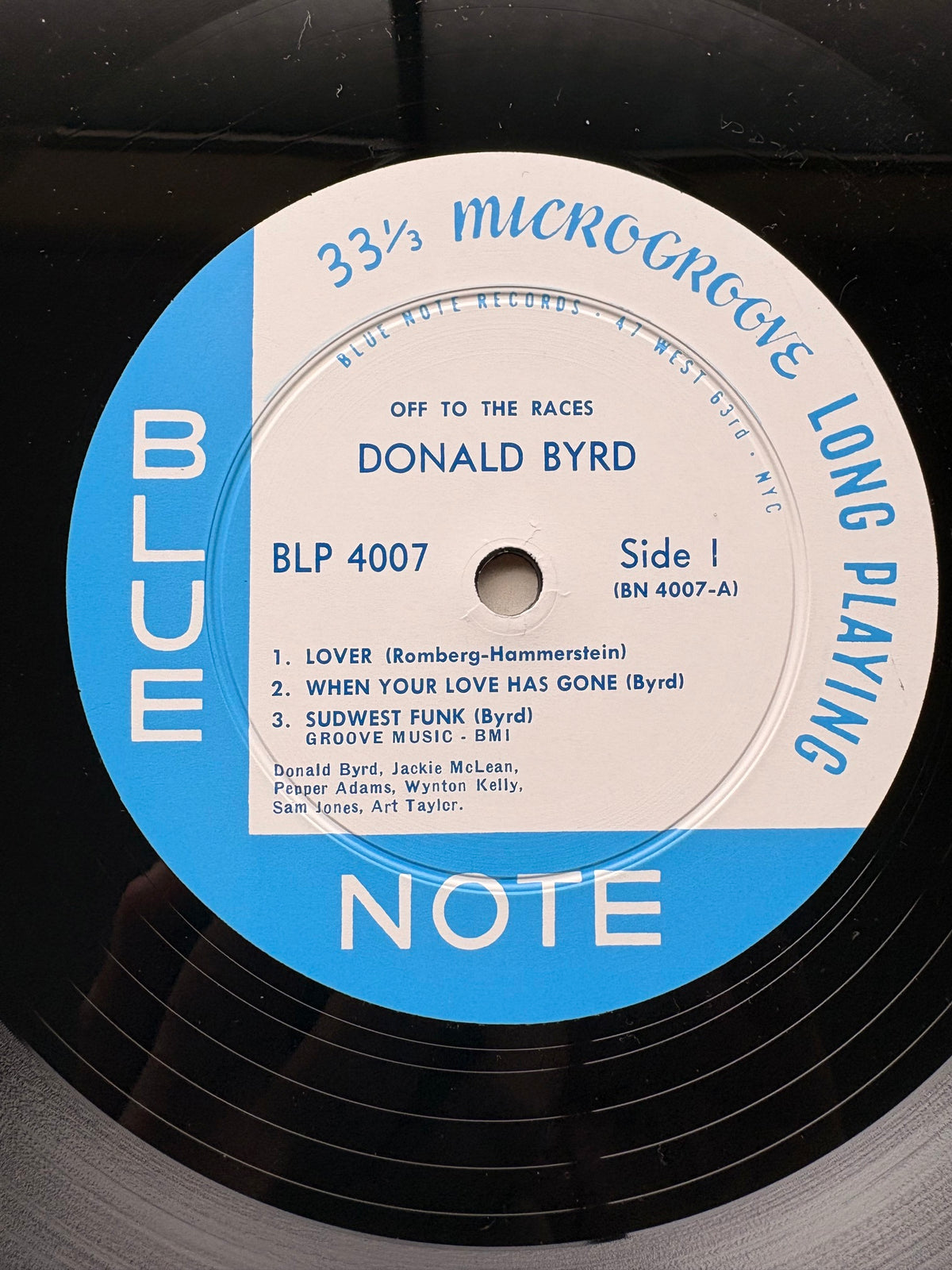 DONALD BYRD - Off To The Races - Blue Note MONO Japan PREMIUM Press w/ OBI MINT