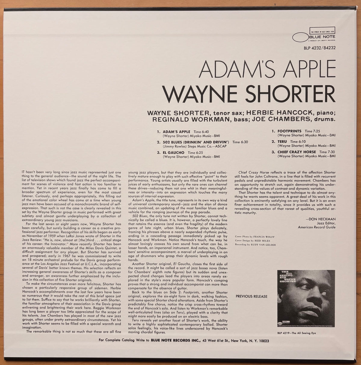 WAYNE SHORTER - Night Dreamer -Blue Note MONO Japan PREMIUM Press w/ OBI MINT