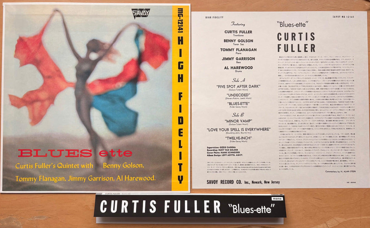 CURTIS FULLER - Blues-ette -SAVOY MONO Japan PREMIUM Press w/ OBI MINT
