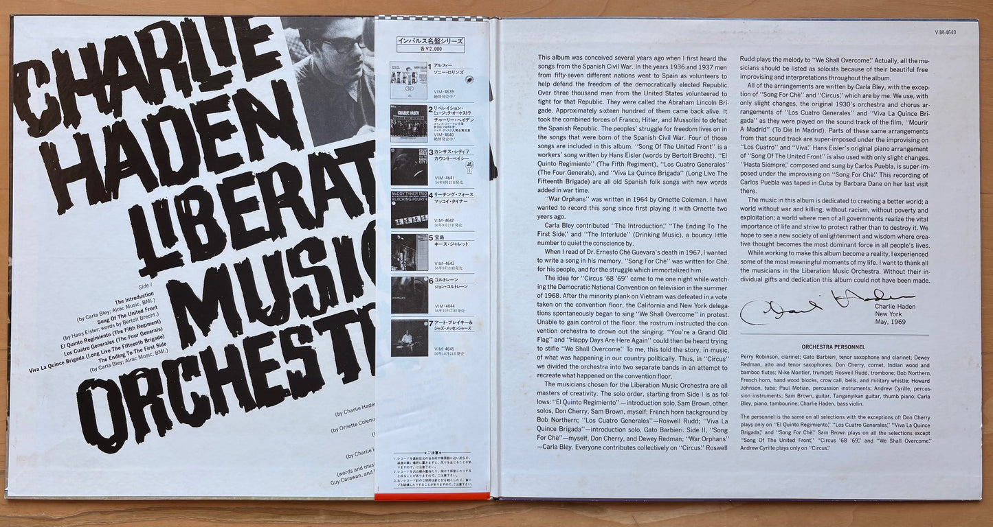 CHARLIE HADEN: "Liberation Music Orchestra"