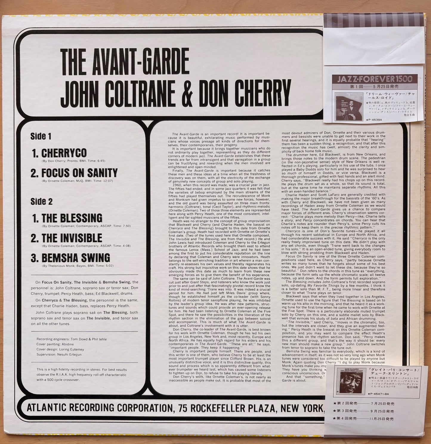 JOHN COLTRANE & DON CHERRY: "The Avant-Garde"