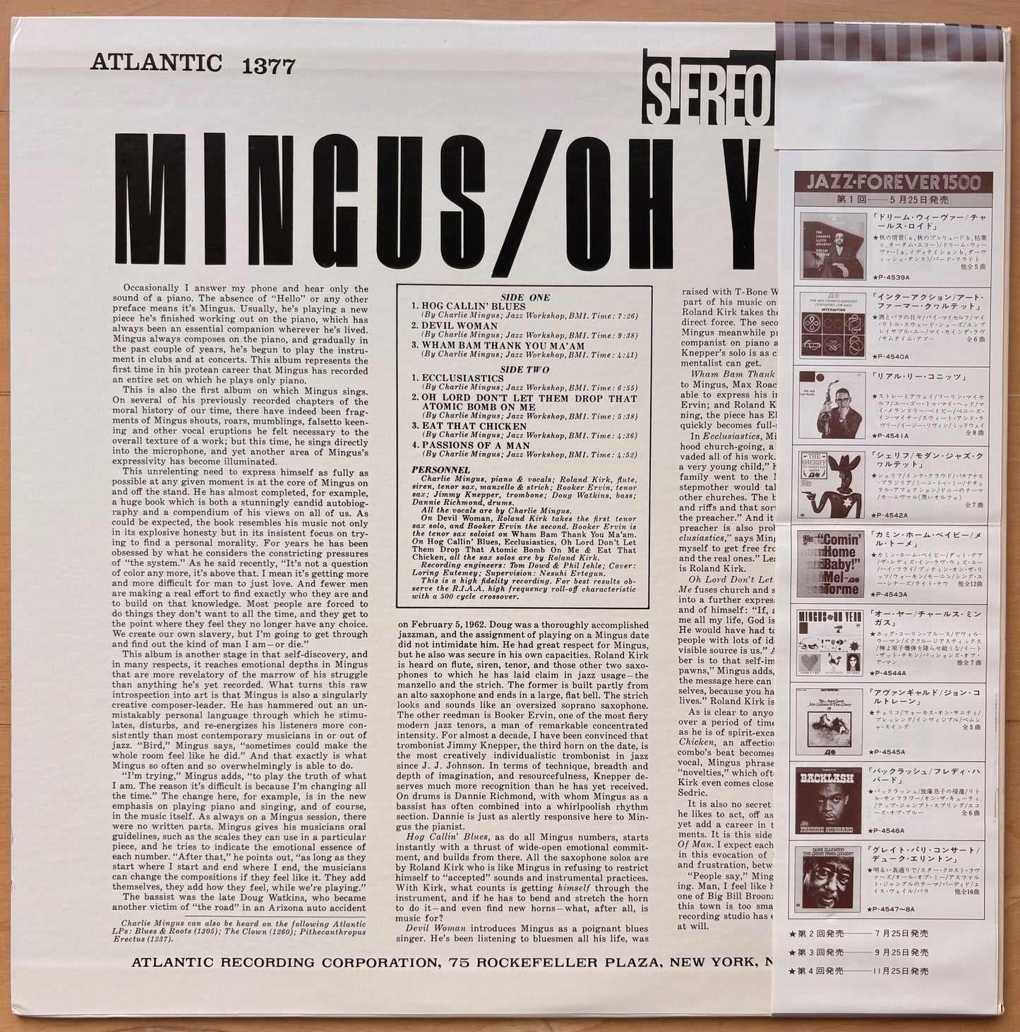 CHARLES MINGUS: "Oh Yeah"