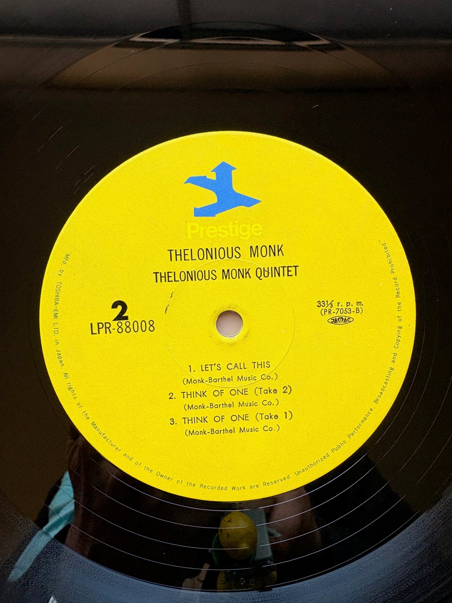 THELONIOUS MONK QUARTET: "Thelonious Monk"