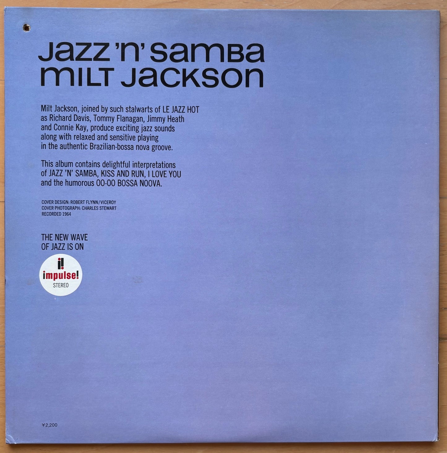 MILT JACKSON: "Jazz 'n' Samba"