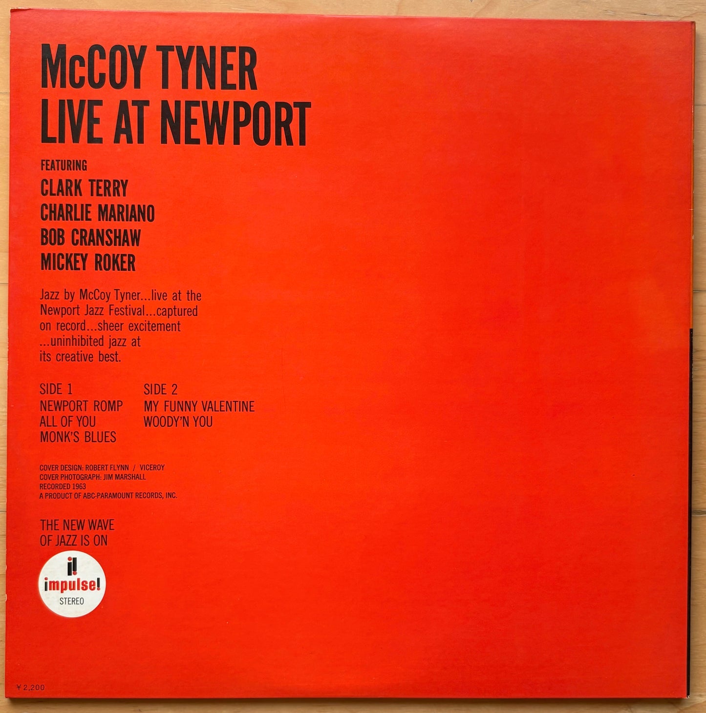 McCOY TYNER: "Live At Newport" PROMO issue