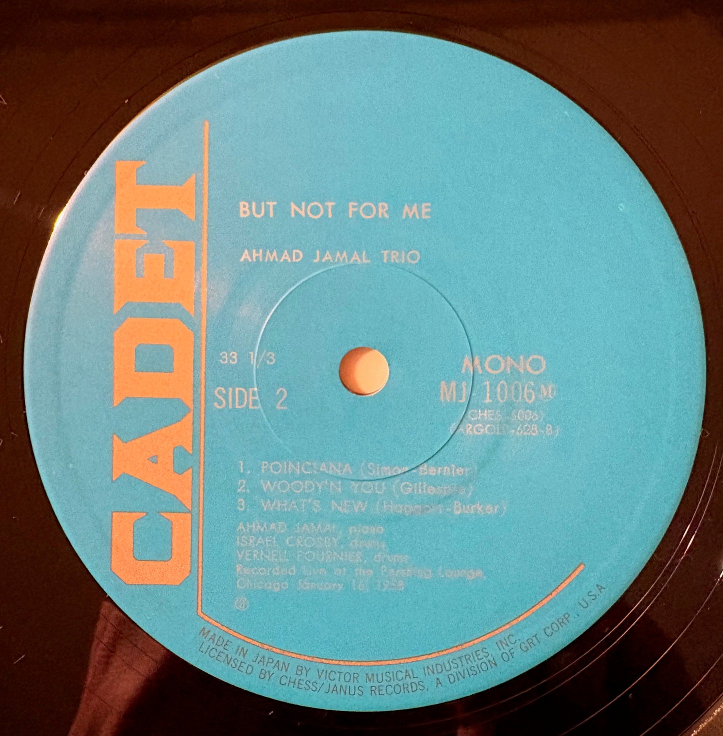 AHMAD JAMAL TRIO: "But Not For Me"