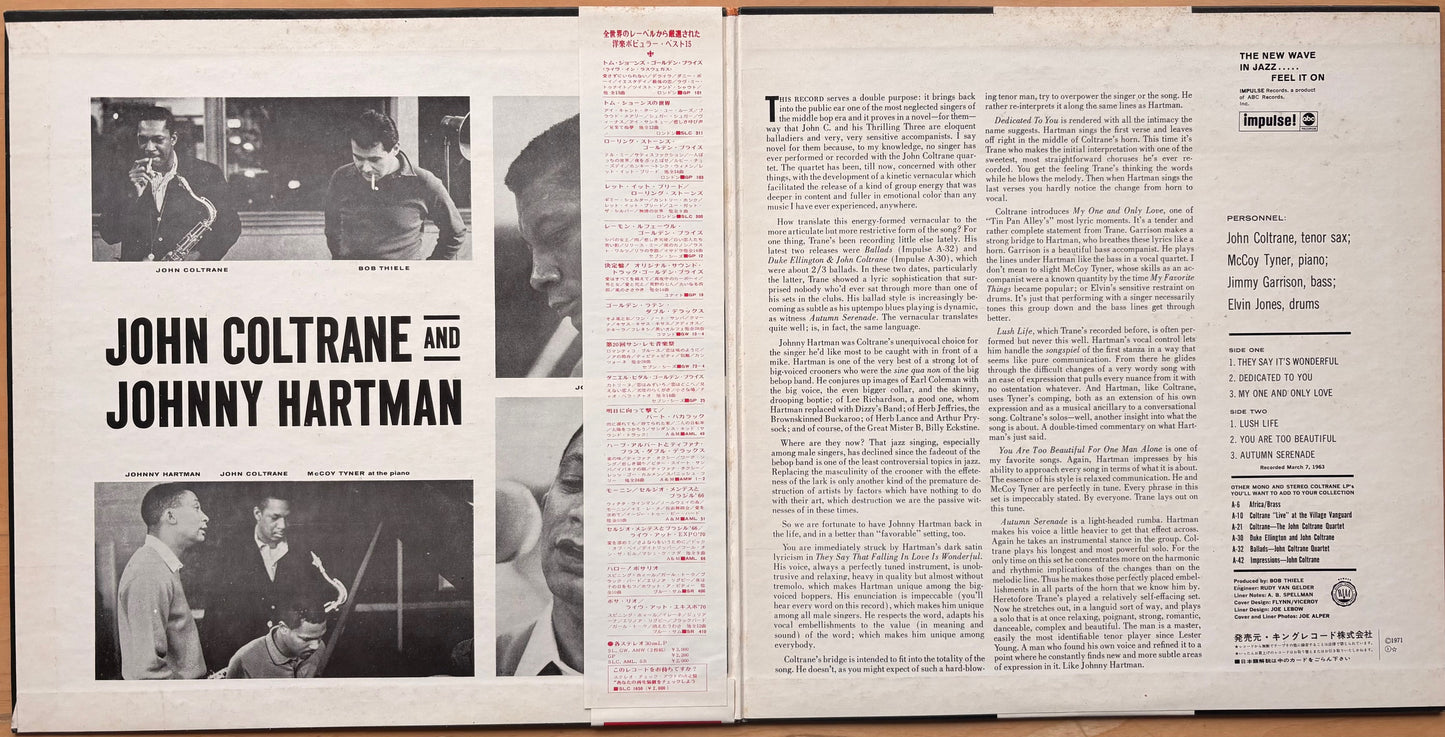 JOHN COLTRANE And JOHNNY HARTMAN WLB PROMO
