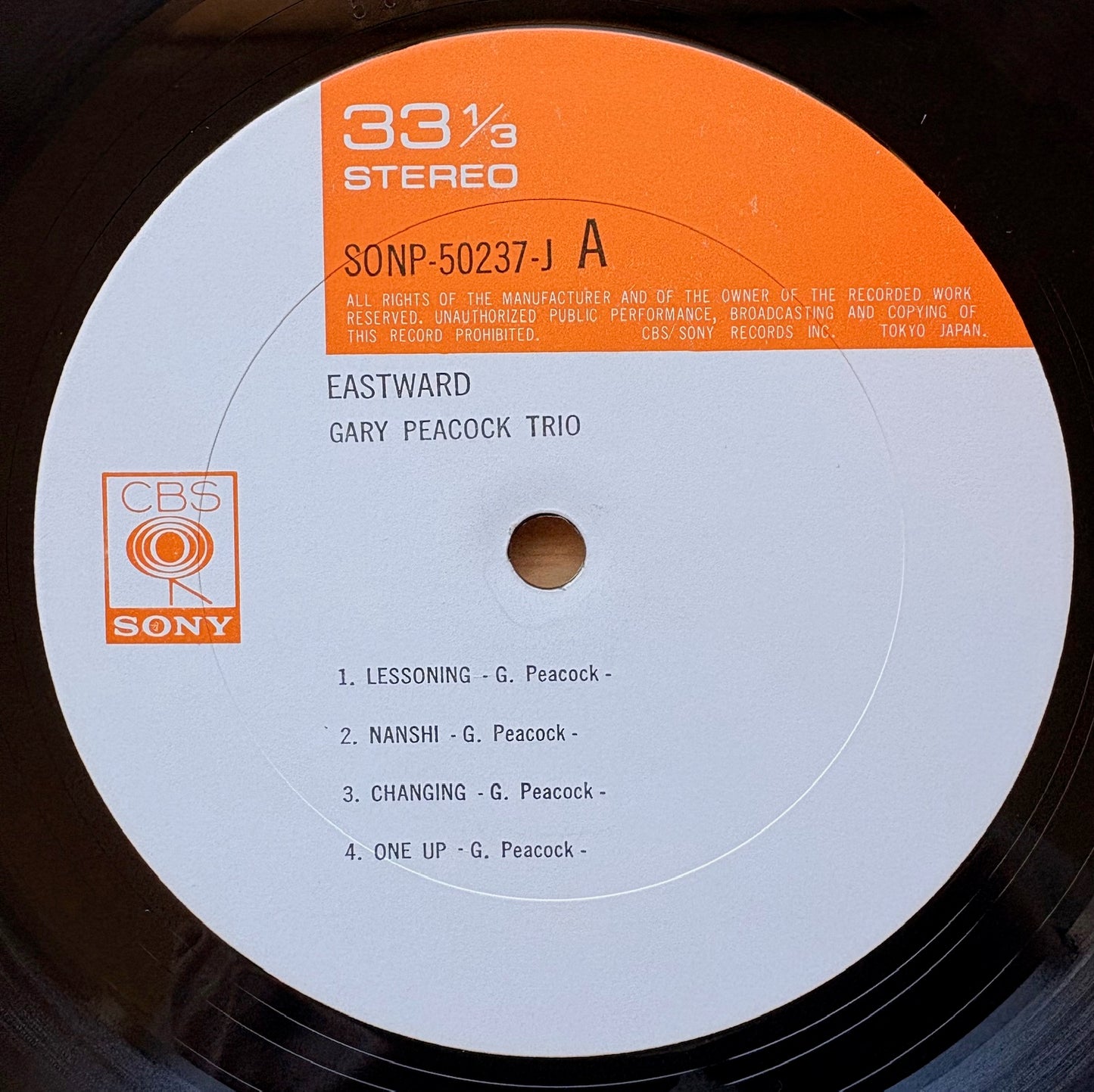 GARY PEACOCK TRIO: "Eastward"