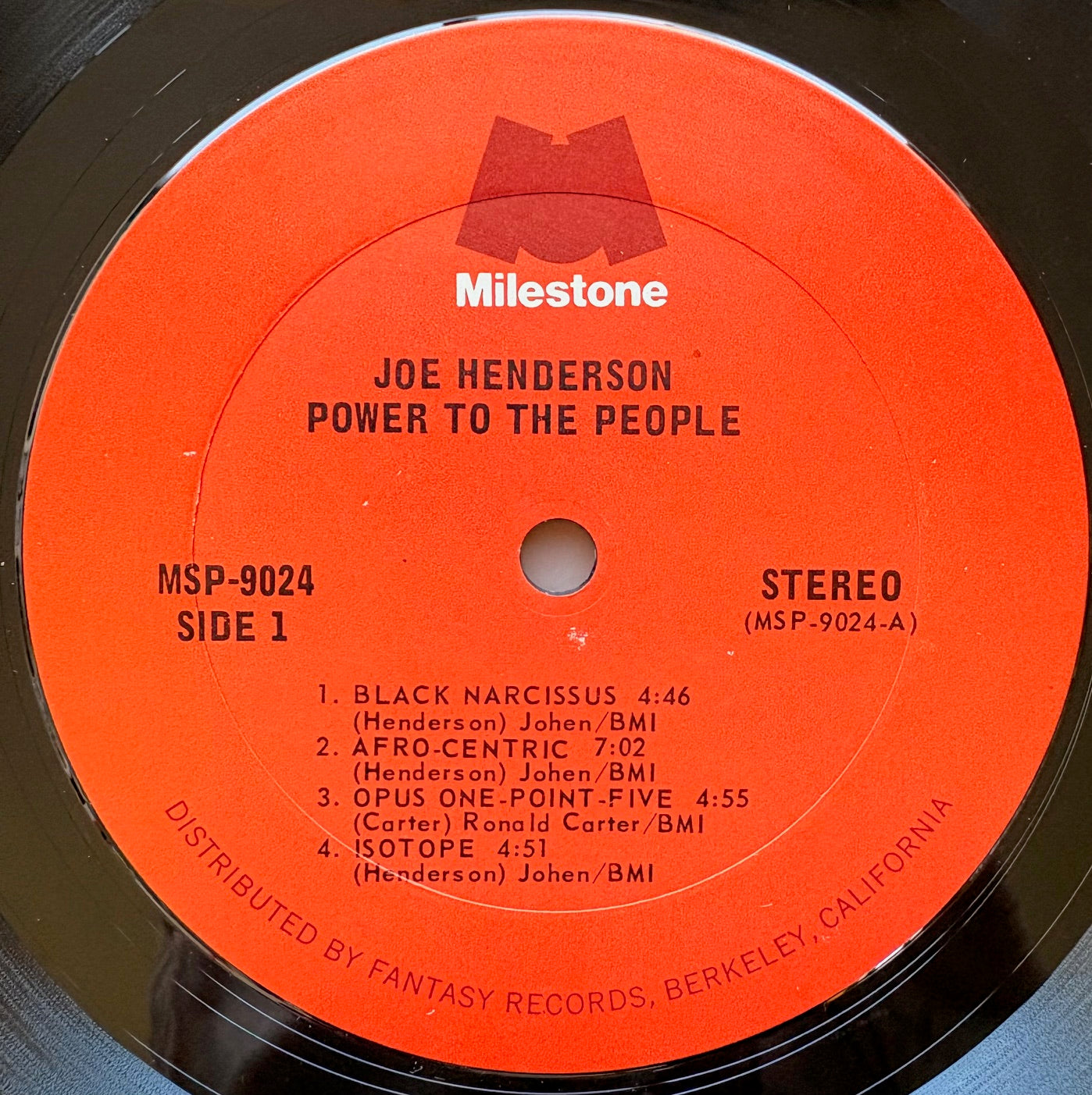 JOE HENDERSON: "Power To The People with Herbie Hancock, jack De Johnette, Ron Carter & Mike Lawrence"