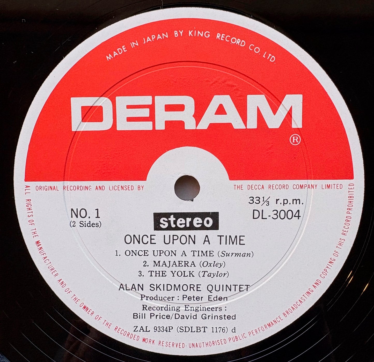 THE ALAN SKIDMORE QUINTET: "Once Upon A Time"