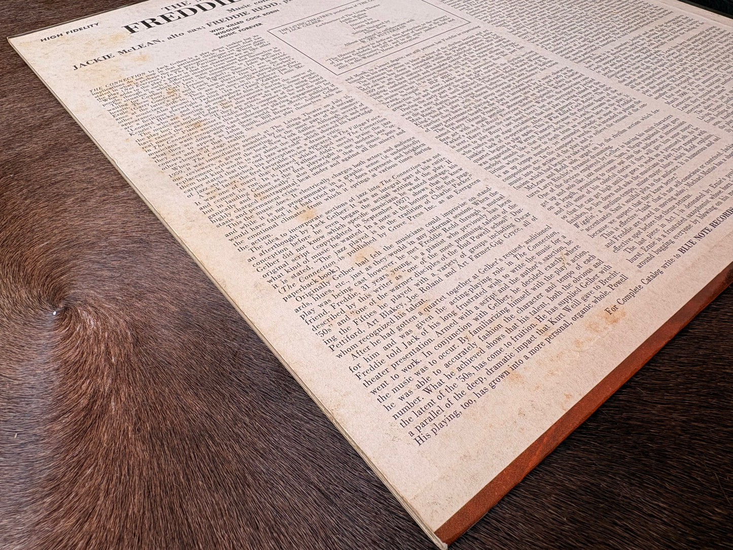 FREDDIE REDD QUARTET With JACKIE McLEAN: "The Music From The Connection" Blue Note - BLP4027