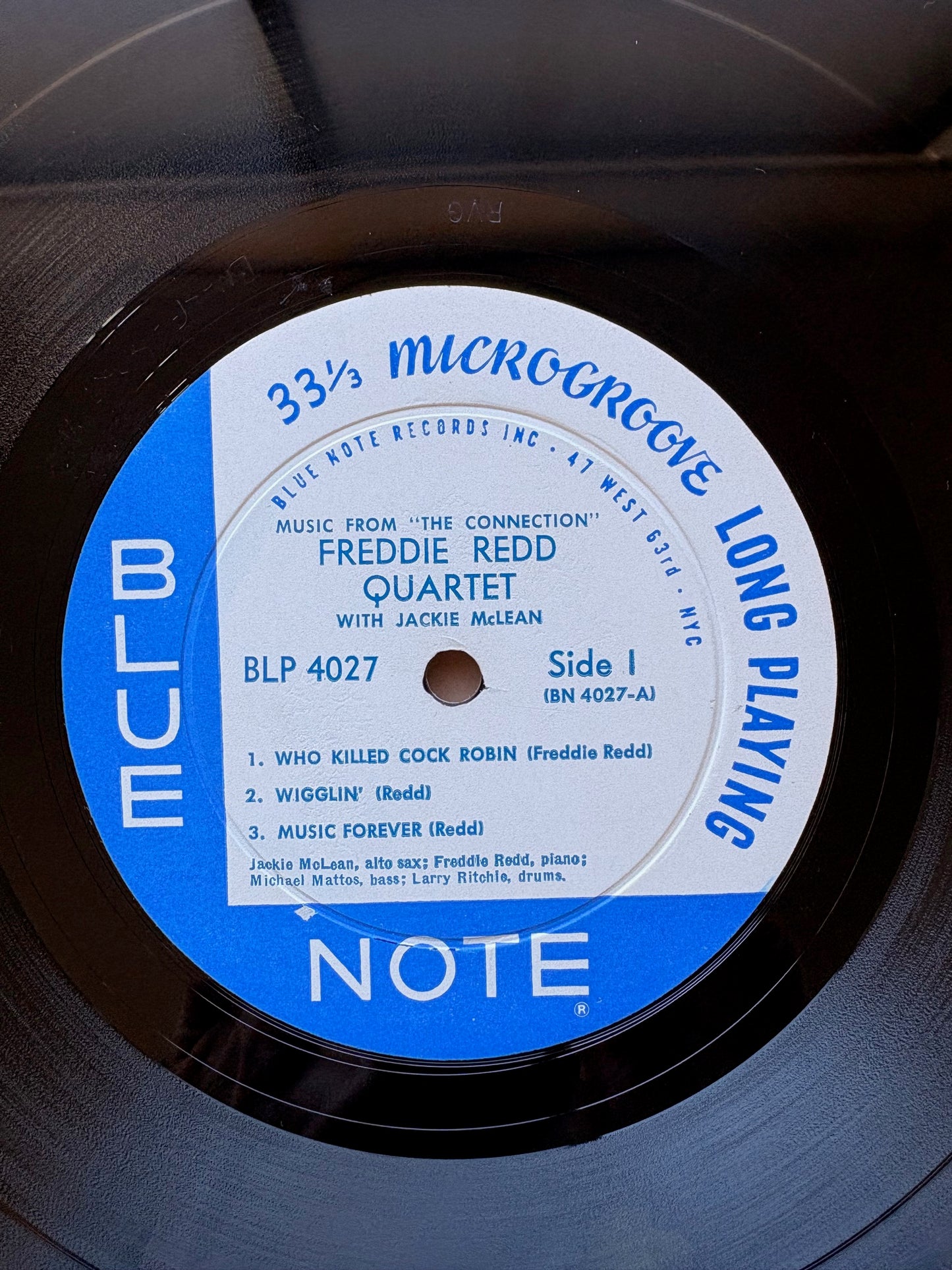 FREDDIE REDD QUARTET With JACKIE McLEAN: "The Music From The Connection" Blue Note - BLP4027