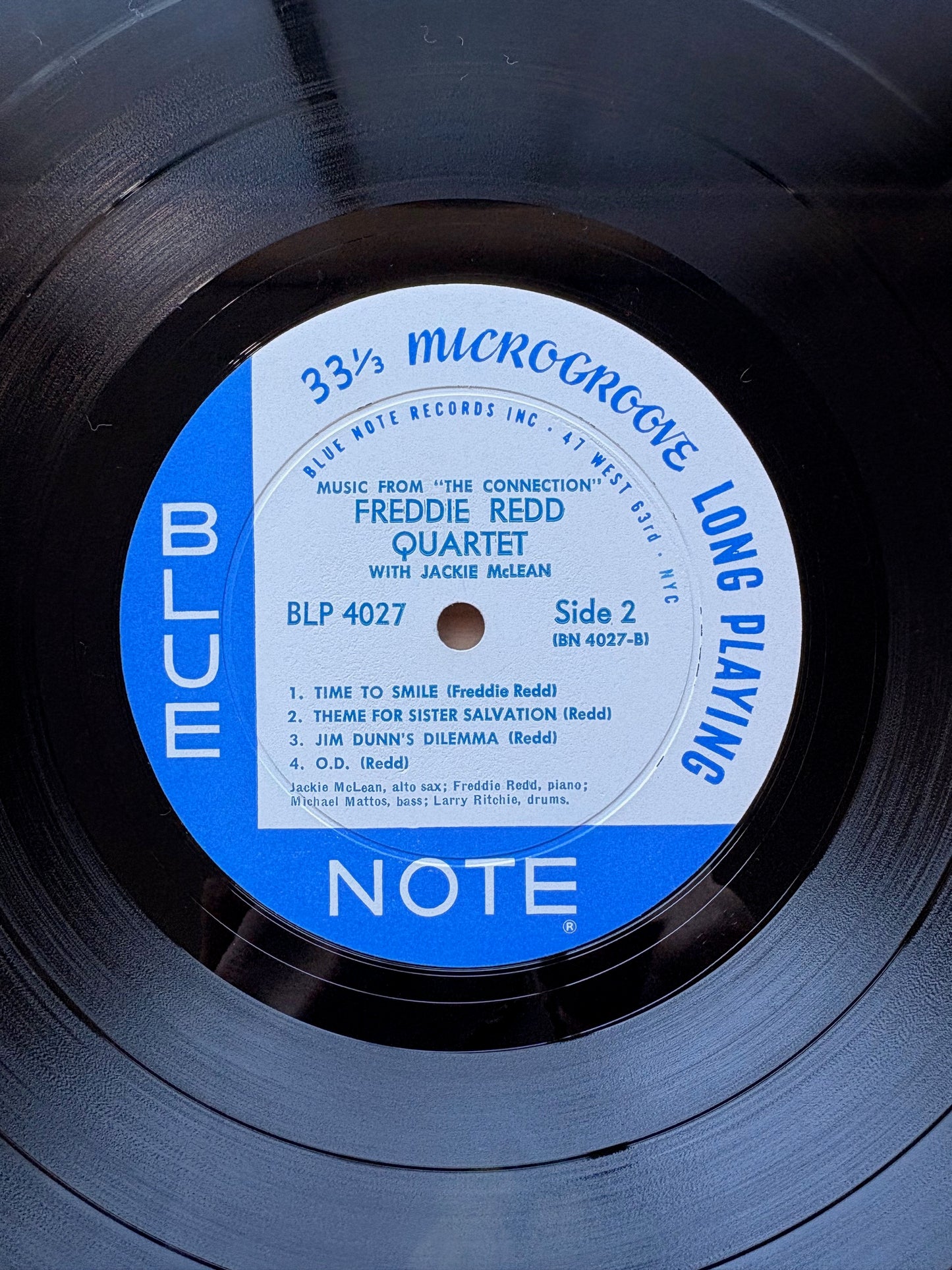 FREDDIE REDD QUARTET With JACKIE McLEAN: "The Music From The Connection" Blue Note - BLP4027