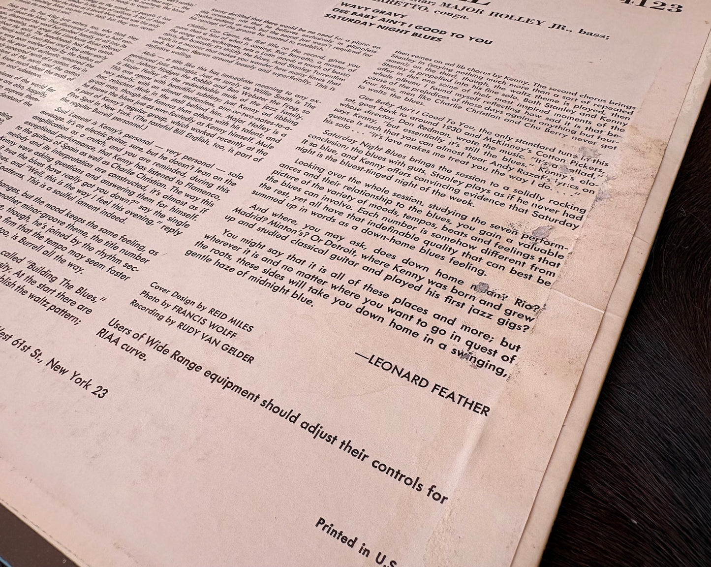 KENNY BURRELL: "Midnight Blue" (Blue Note - BLP4123)