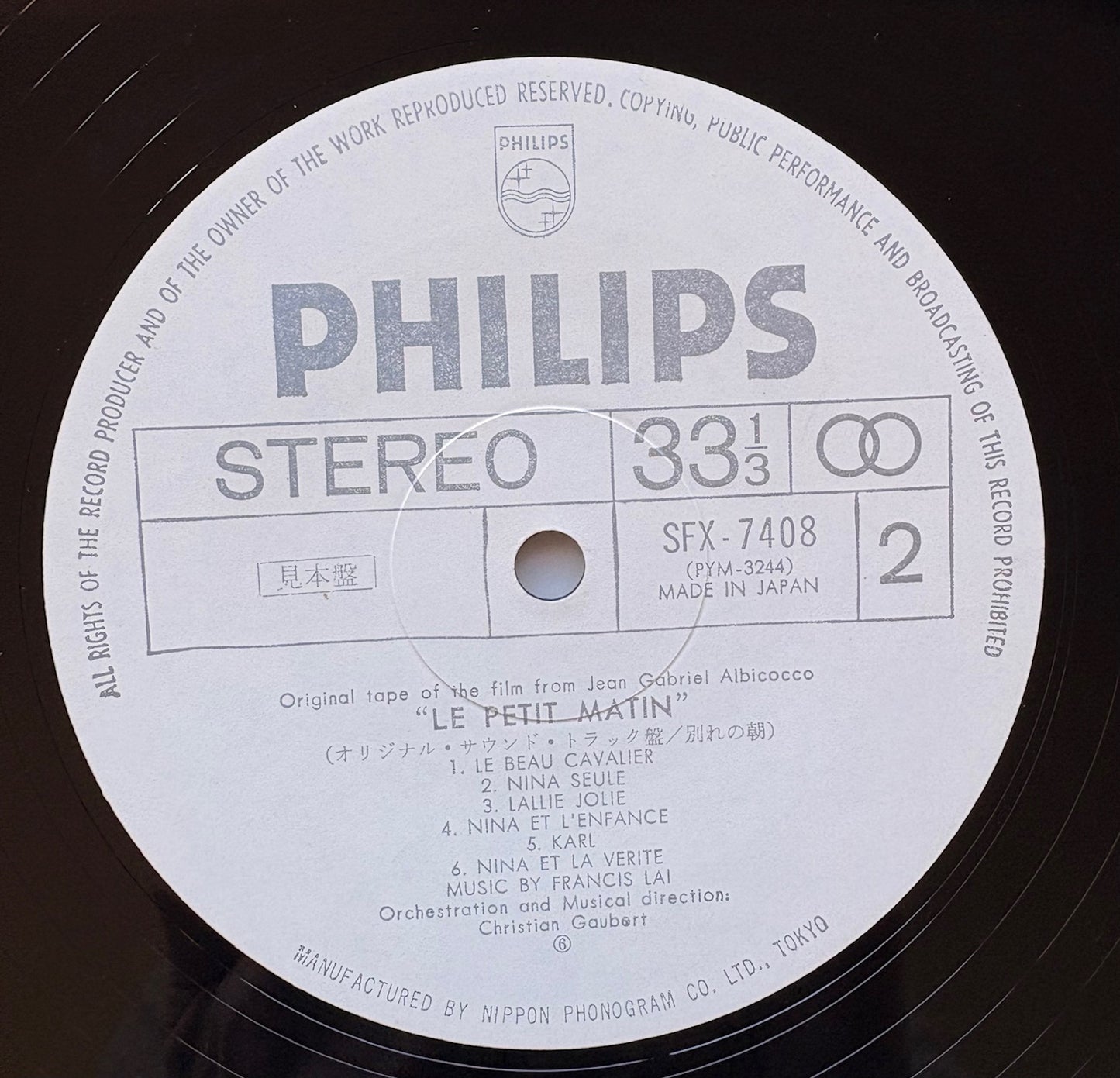 OST - FRANCIS LAI: "Le Petit Matin" WLB PROMO