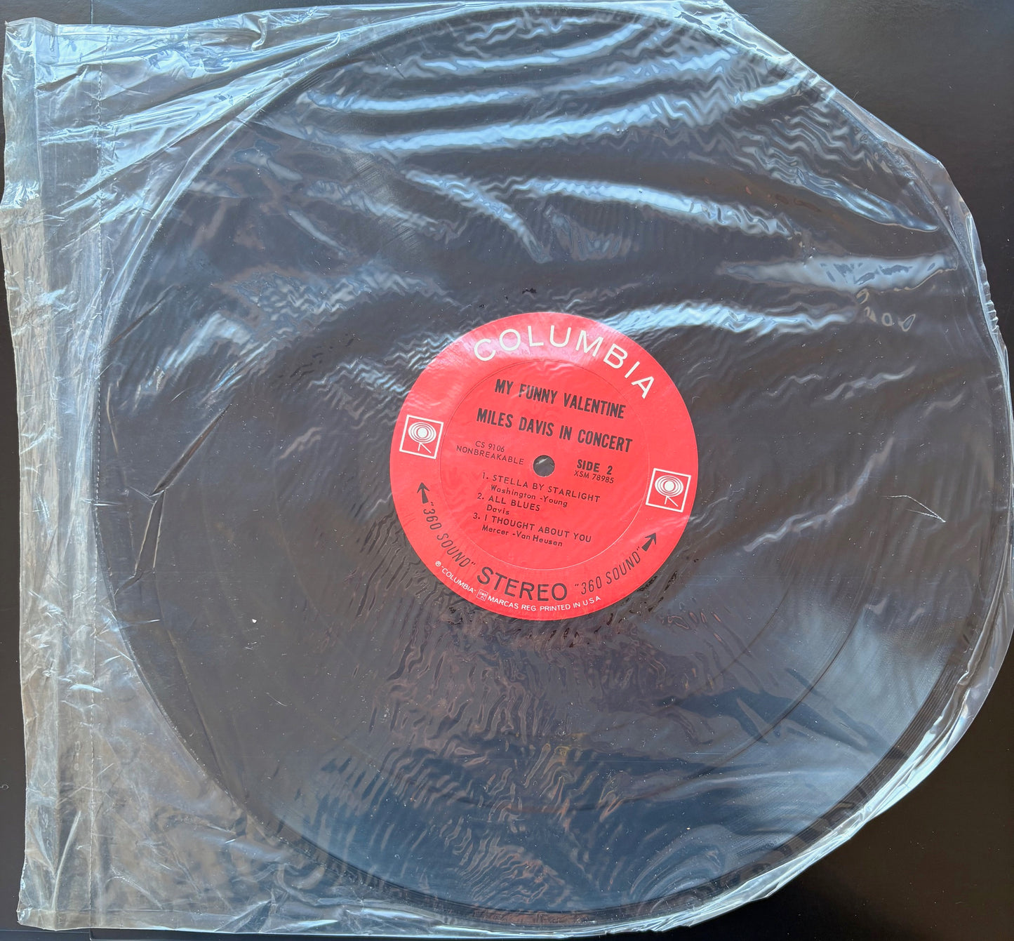 MILES DAVIS - "My Funny Valentine Miles Davis In Concert" US Columbia 2 Eyes ORIG - BAGGY SEALED