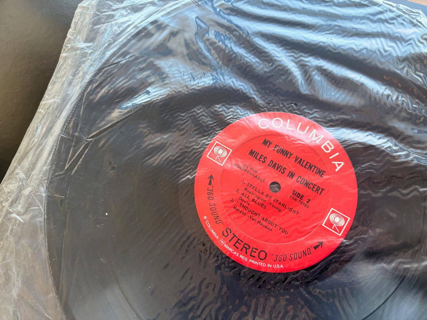 MILES DAVIS - "My Funny Valentine Miles Davis In Concert" US Columbia 2 Eyes ORIG - BAGGY SEALED