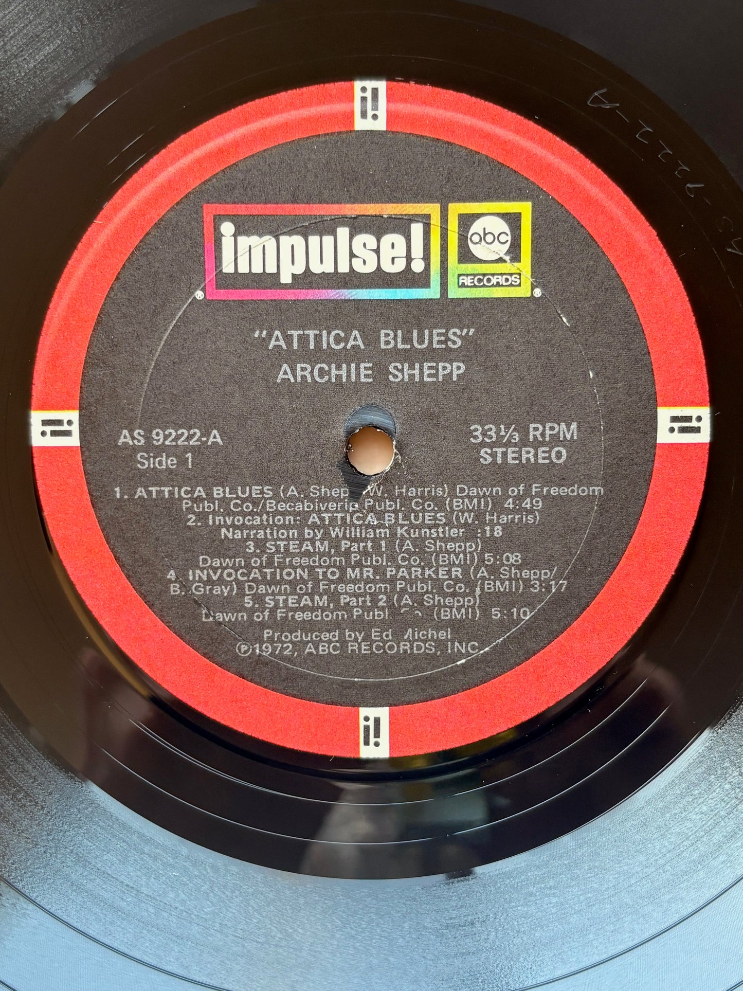 ARCHIE SHEPP - "Attica Blues" US Impulse 1972 ORIGINAL