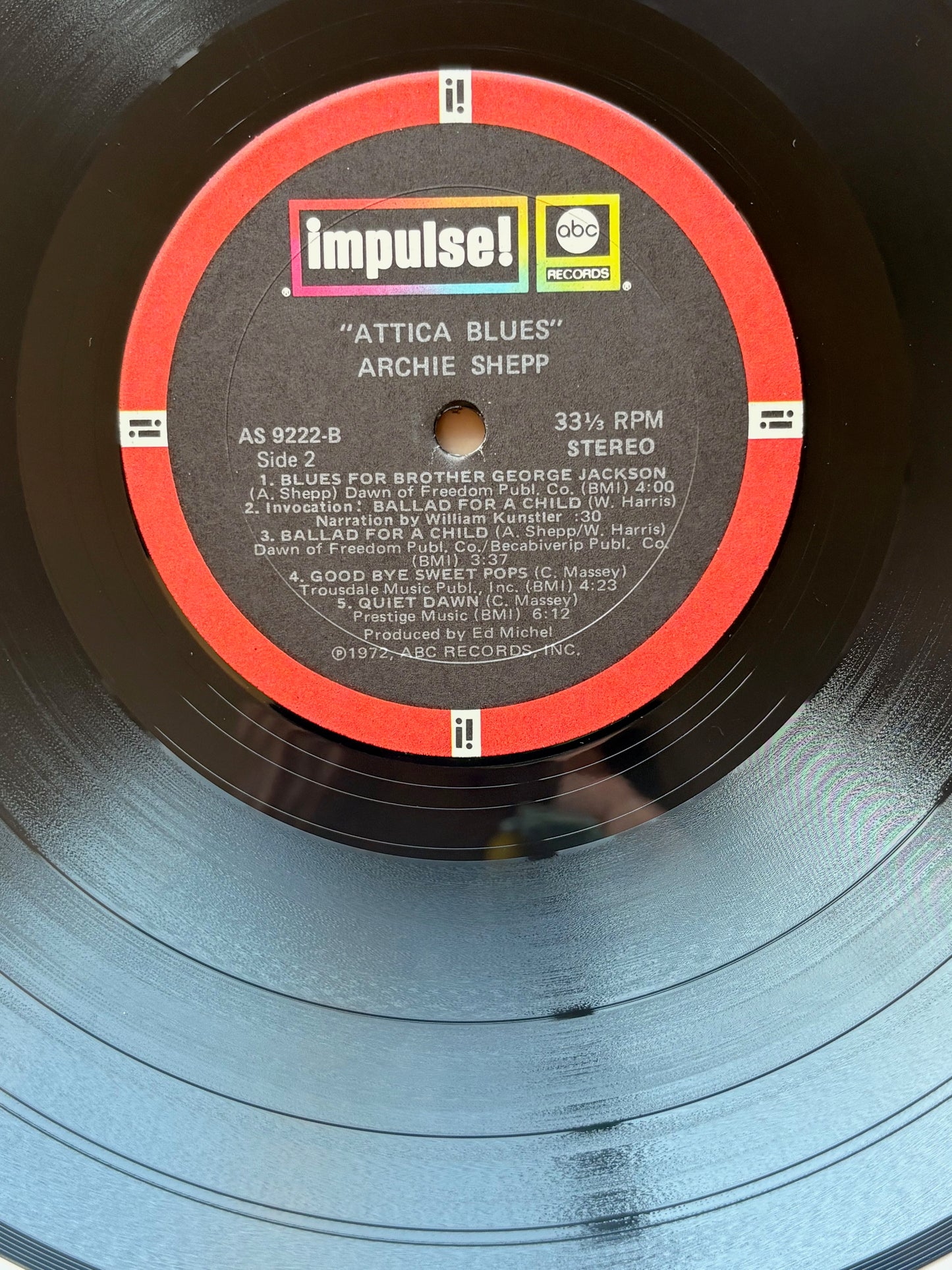 ARCHIE SHEPP - "Attica Blues" US Impulse 1972 ORIGINAL