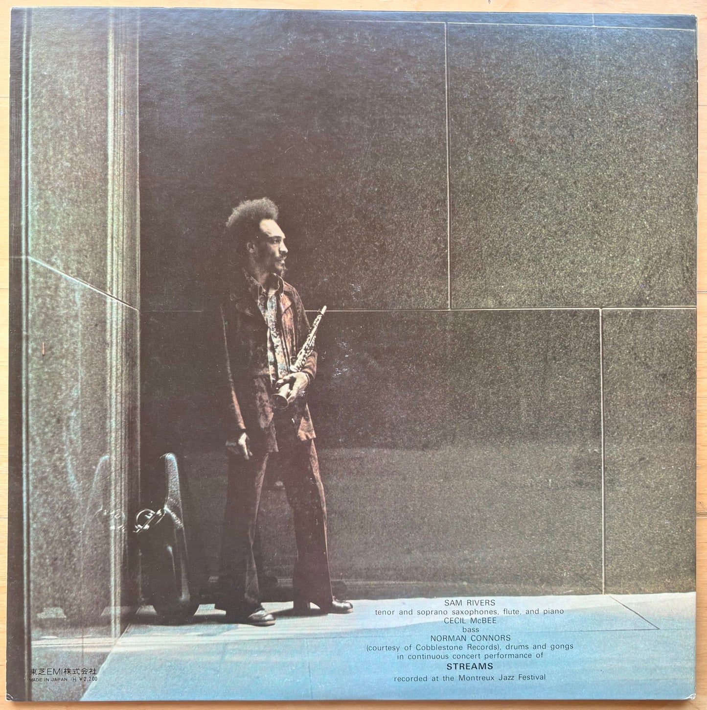 SAM RIVERS - "Streams" - Japan 1973 Original WHITE Label PROMO issue w/ OBI