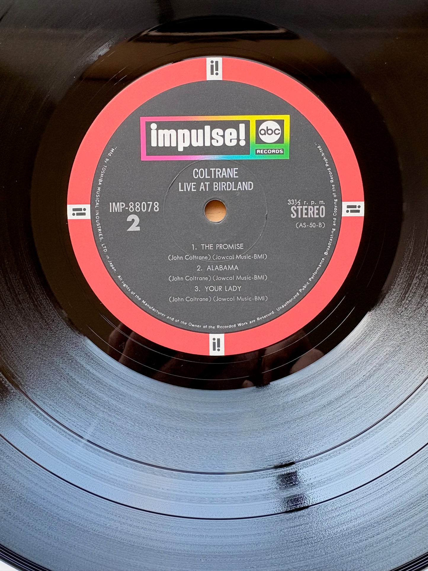 JOHN COLTRANE - "Coltrane Live At Birdland" Japan Impulse with OBI