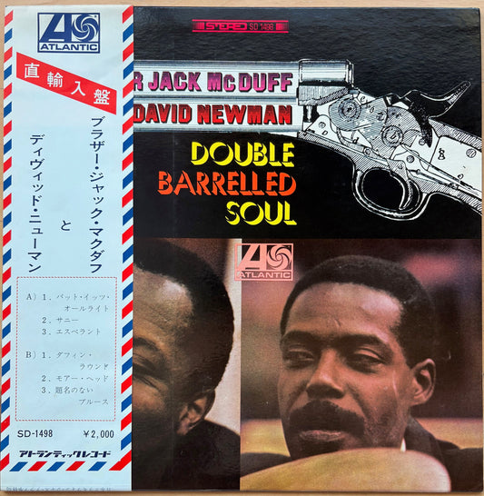BROTHER JACK McDUFF & DAVID NEWMAN - "Double Barrelled Soul" - US 1968 Original Press w/ OBI