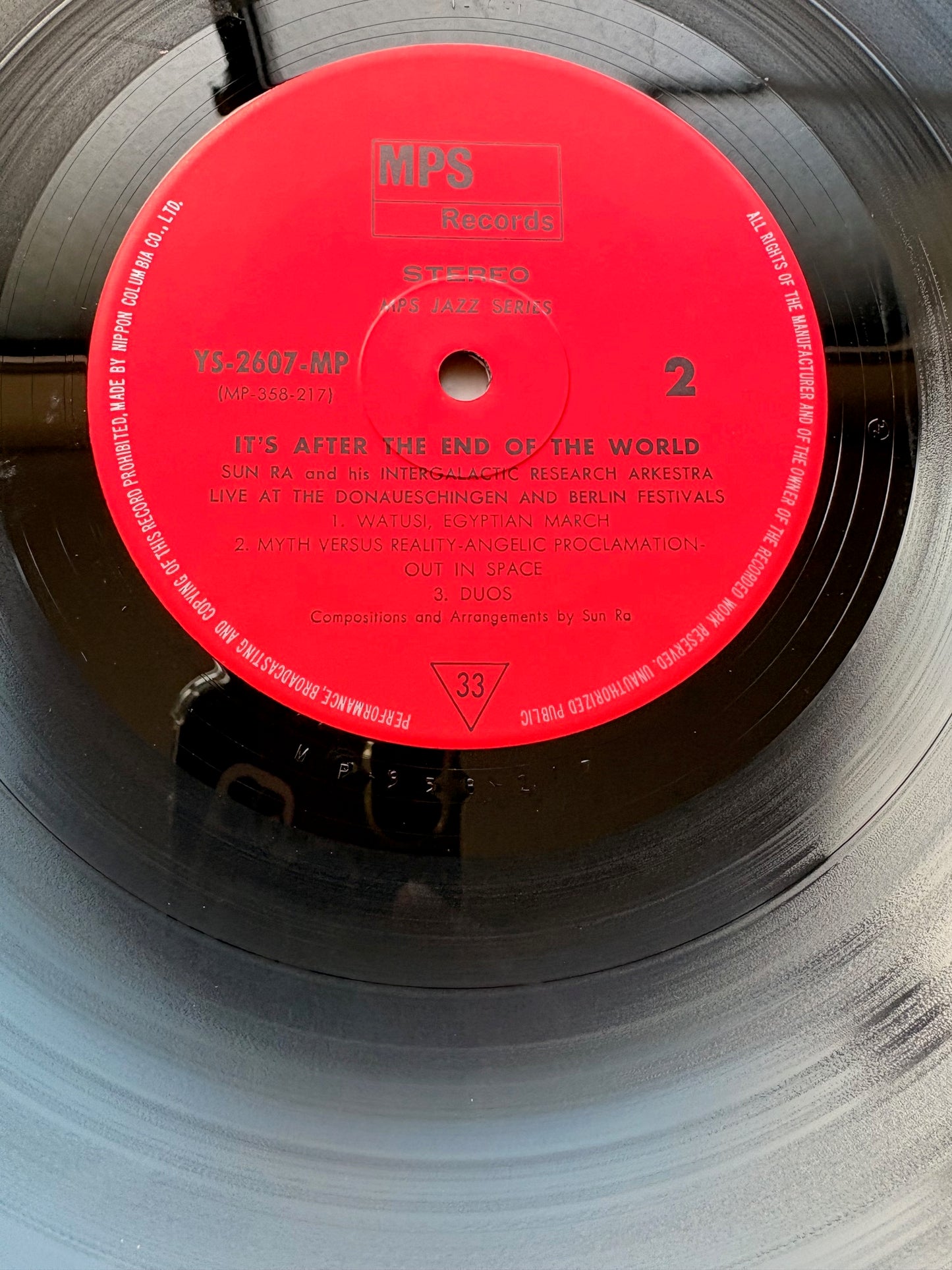 SUN RA And His Intergalactic Research Arkestra - "Live At The Donaueschingen And Berlin Festivals" - 1971 Japan original Press w/ OBI