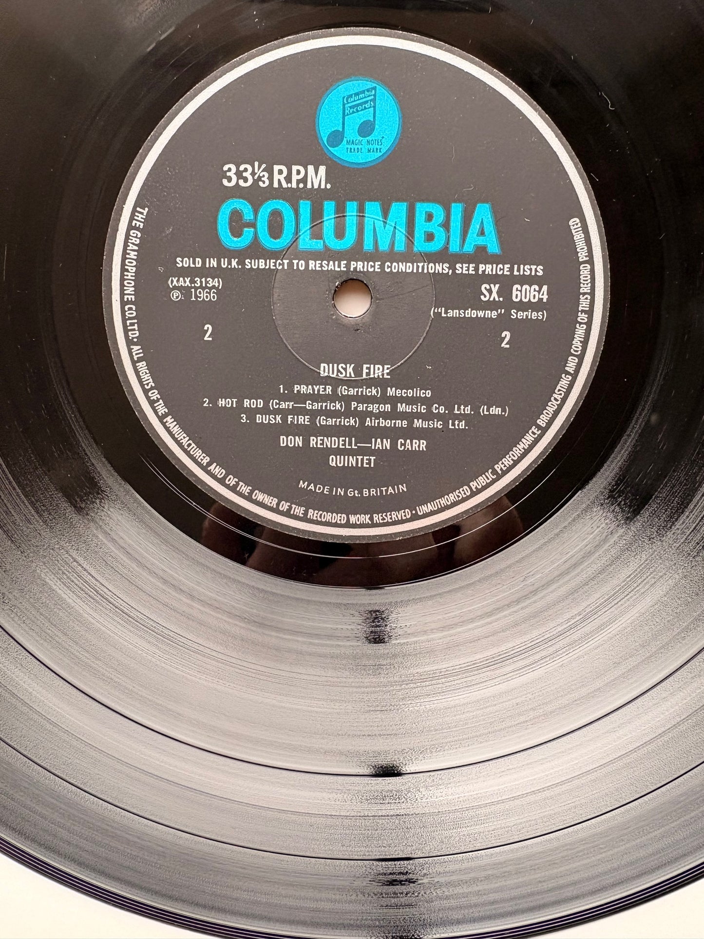 DON RENDELL IAN CARR 5TET DUSK FIRE UK 1966 Columbia Original