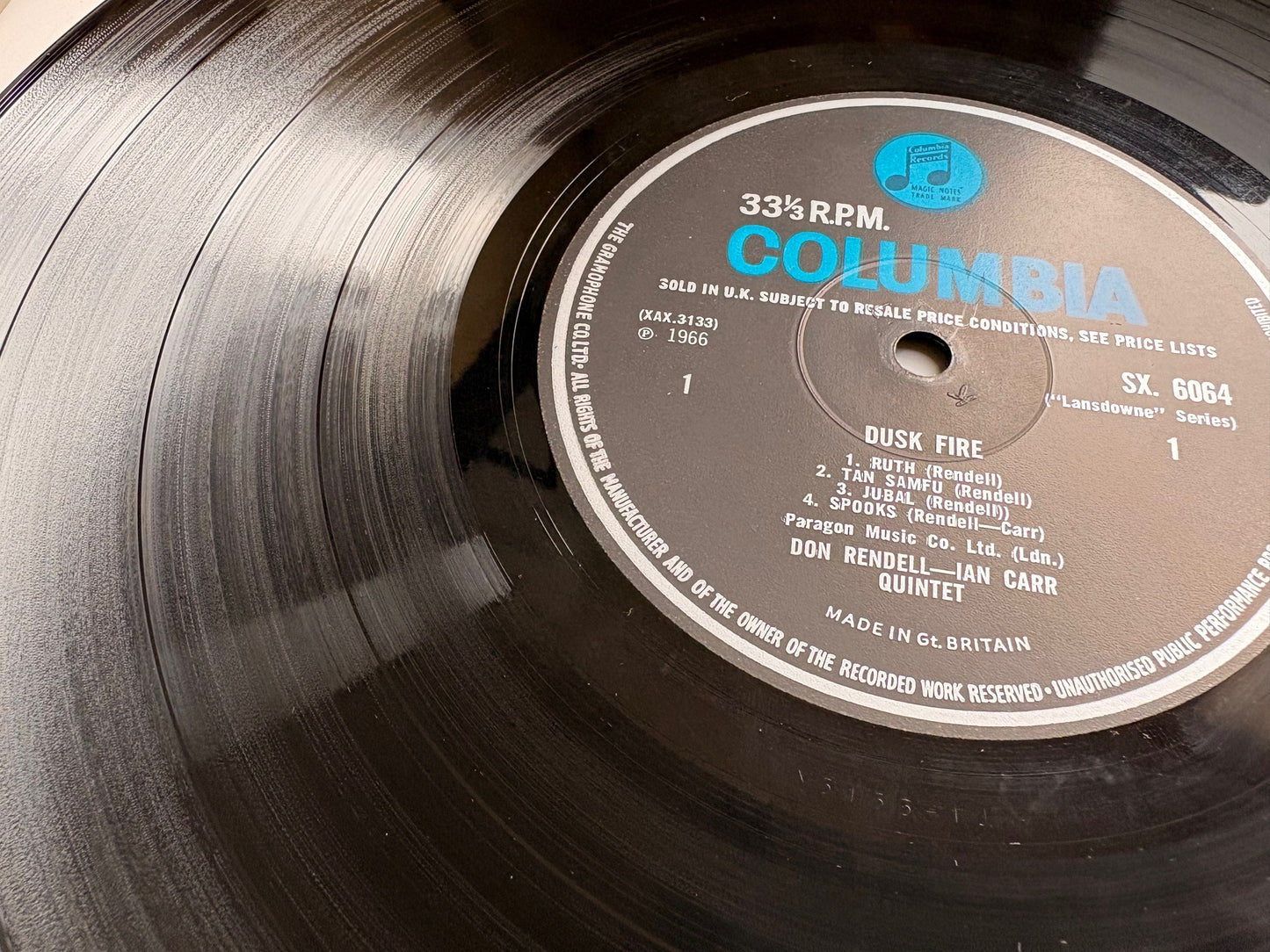 DON RENDELL IAN CARR 5TET DUSK FIRE UK 1966 Columbia Original