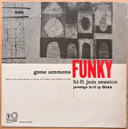 GENE AMMONS "Funky" w/ Kenny Burrell, Jackie McLean, Mal Waldron etc JAPAN 1st press 1960 orig.