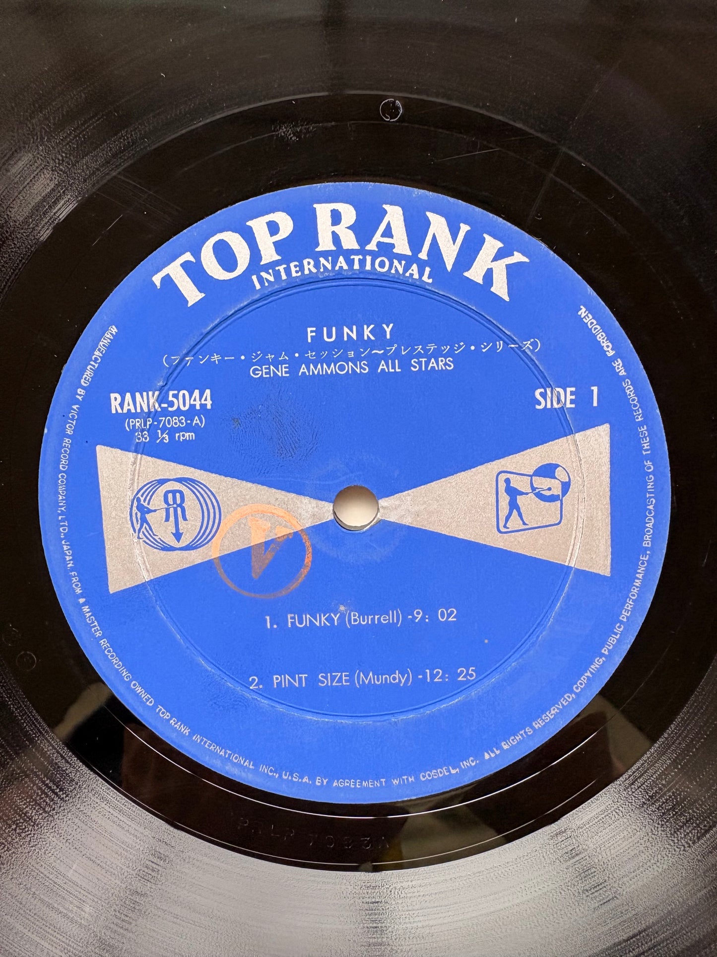GENE AMMONS "Funky" w/ Kenny Burrell, Jackie McLean, Mal Waldron etc JAPAN 1st press 1960 orig.