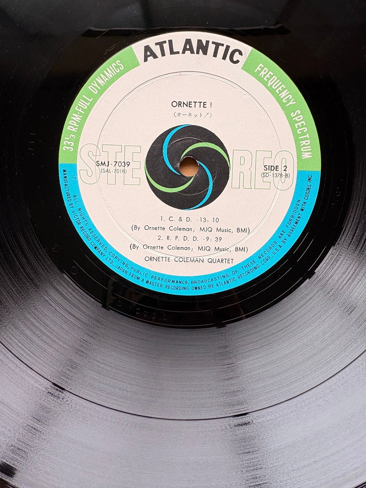 ORNETTE COLEMAN "Ornette Coleman Quartet" Japan 1st Orig 1962 Press MINT