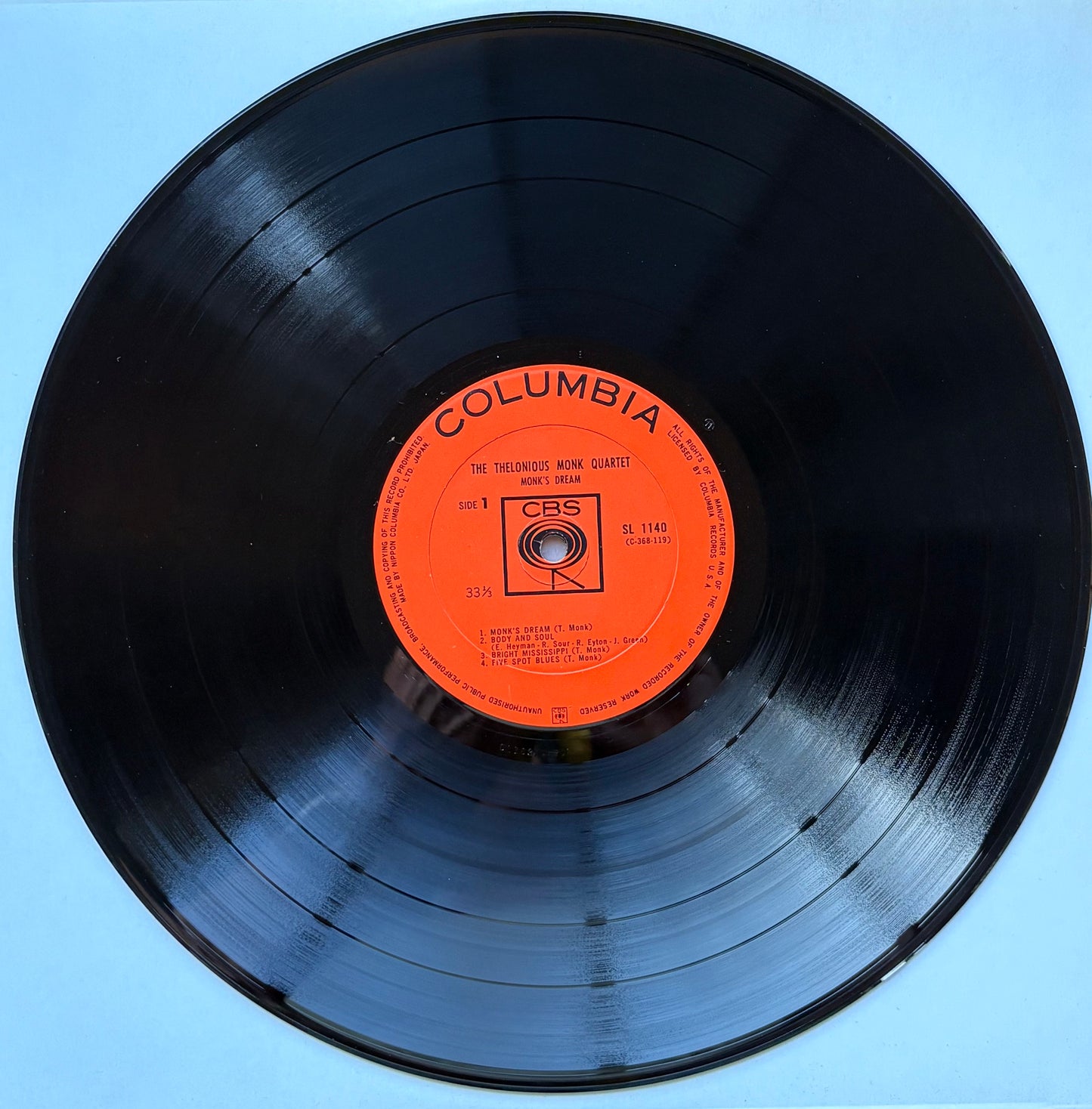 THELONIOUS MONK QUARTET "Monk's Dream" Japan 1963 Orig. NM