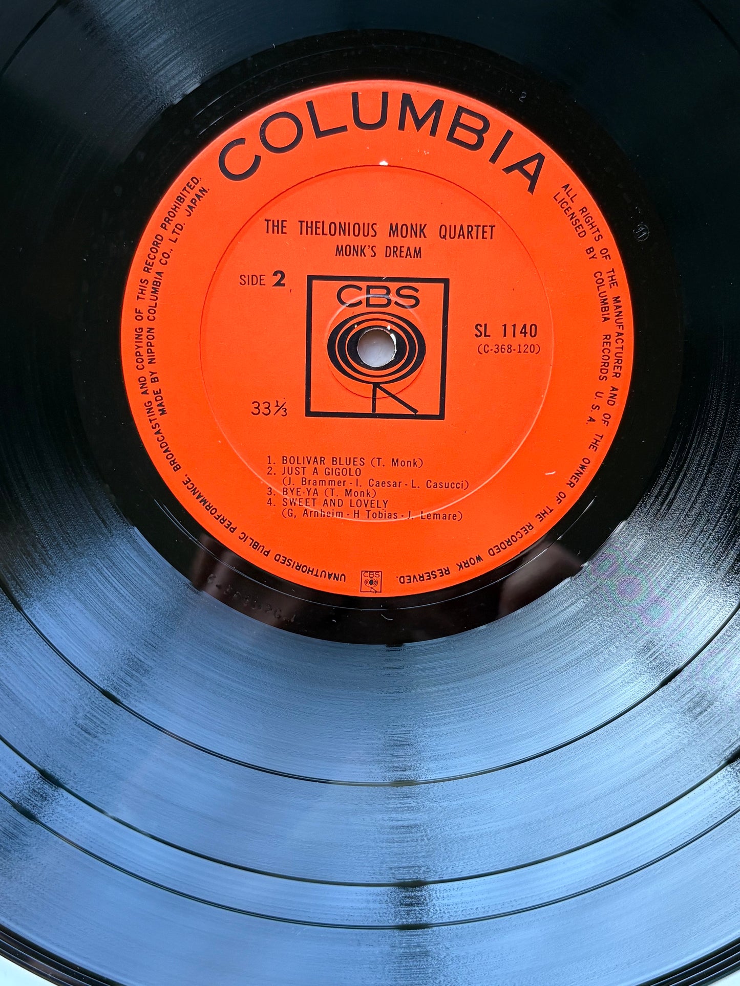 THELONIOUS MONK QUARTET "Monk's Dream" Japan 1963 Orig. NM