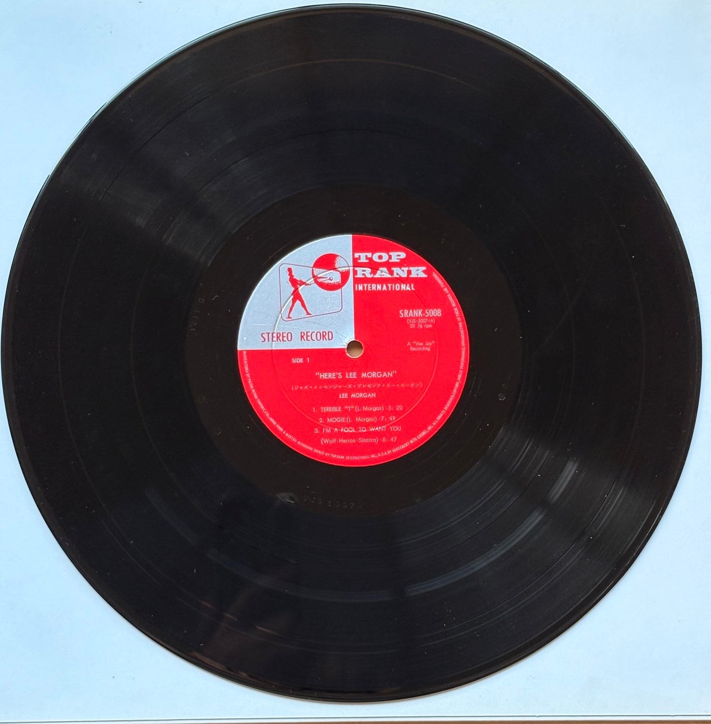 LEE MORGAN "Here's Lee Morgan" TOP RANK Japan 1960 1st Orig Press Issue