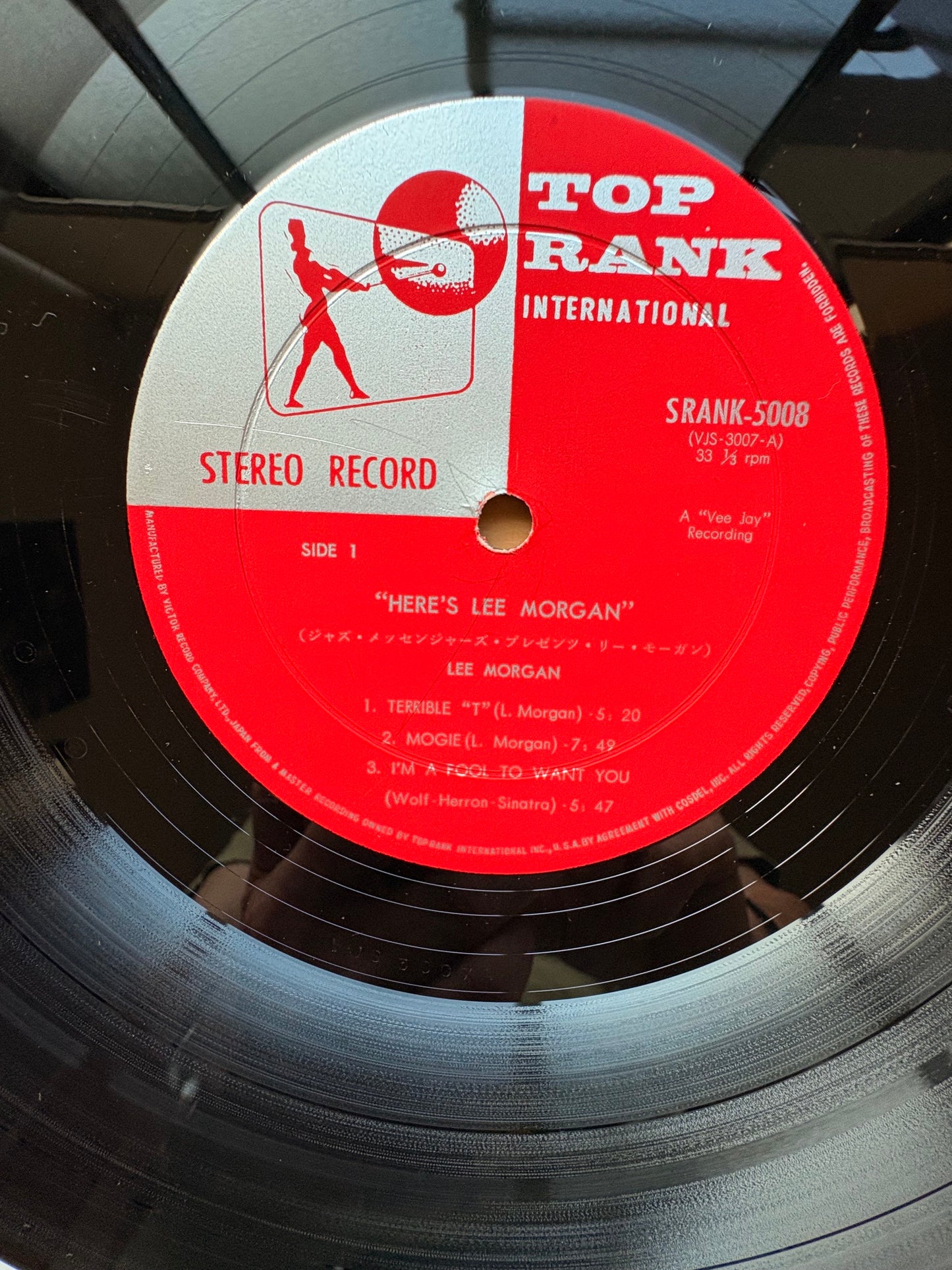 LEE MORGAN "Here's Lee Morgan" TOP RANK Japan 1960 1st Orig Press Issue