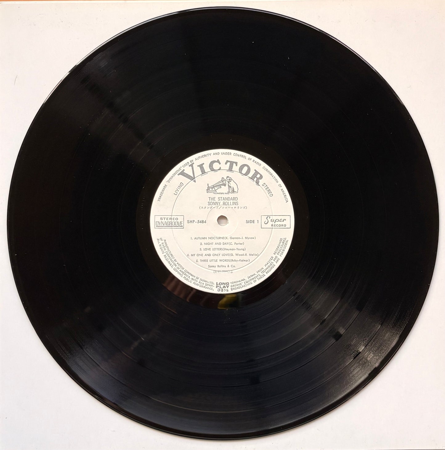 SONNY ROLLINS "The Standard Of ..." Japan 1965 Orig 1st Press WHITE label PROMO Near Mint!