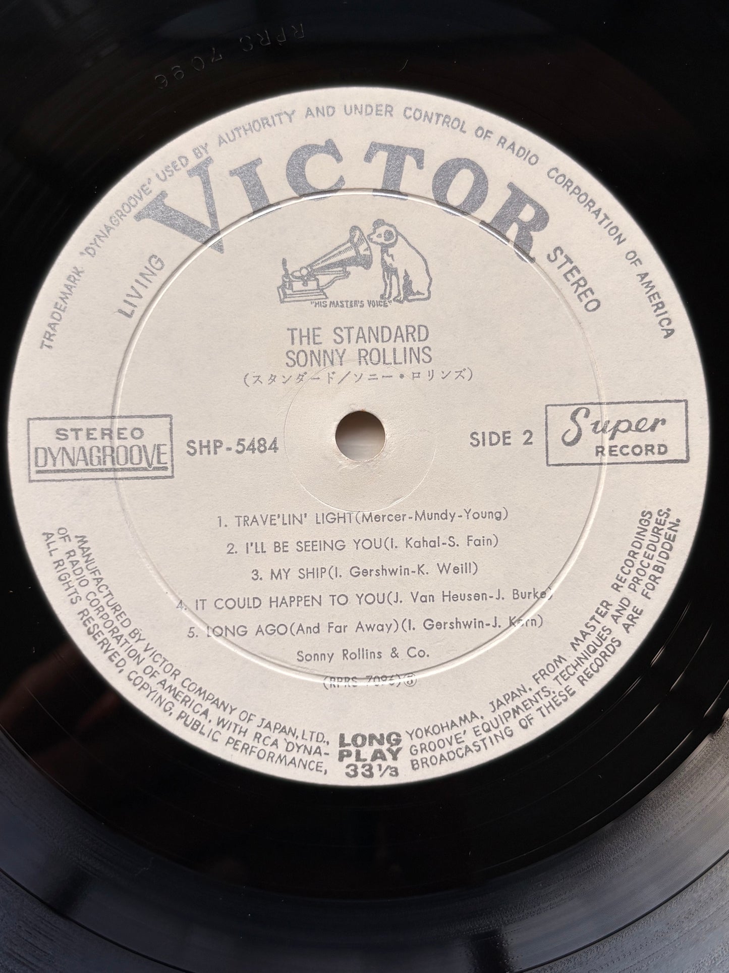 SONNY ROLLINS "The Standard Of ..." Japan 1965 Orig 1st Press WHITE label PROMO Near Mint!